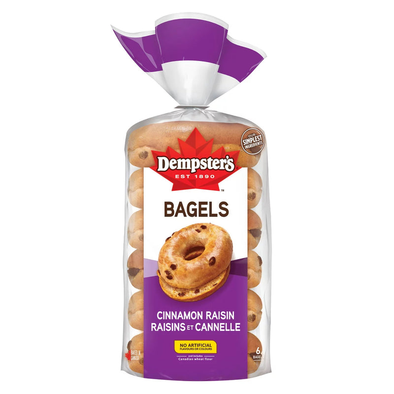 Dempster's Cinnamon Raisin Bagels, 450 g