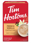 Tim Hortons French Vanilla Sweet & Creamy Cappuccino Beverage Mix, 28 g, 8 ct