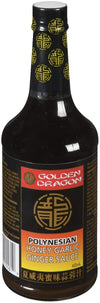 GOLDEN DRAGON POLYNESIAN HONEY GINGER SAUCE, 455mL