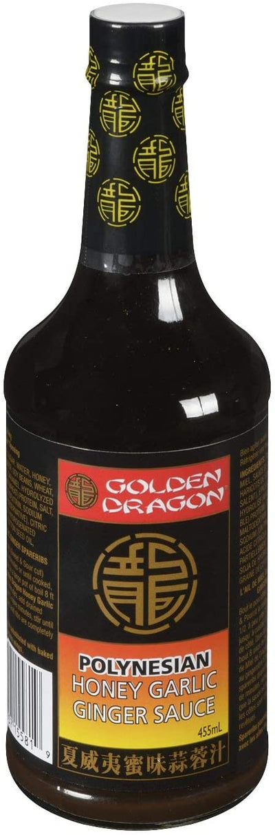 GOLDEN DRAGON POLYNESIAN HONEY GINGER SAUCE, 455mL