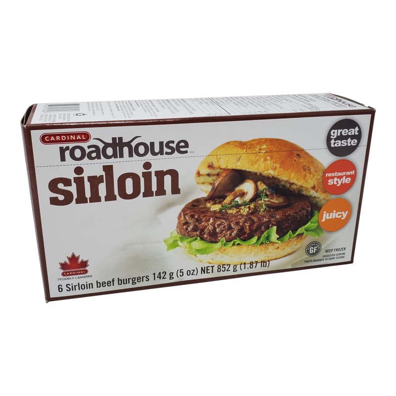 Roadhouse Sirloin Beef Burgers, 142 g