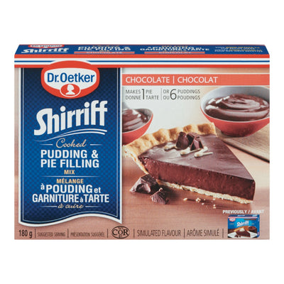 Shirriff Chocolate Cooked Pudding & Pie Filling, 180 g