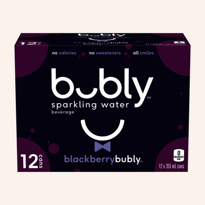 Bubly Blackberry Sparkling Water, 12 x 355mL