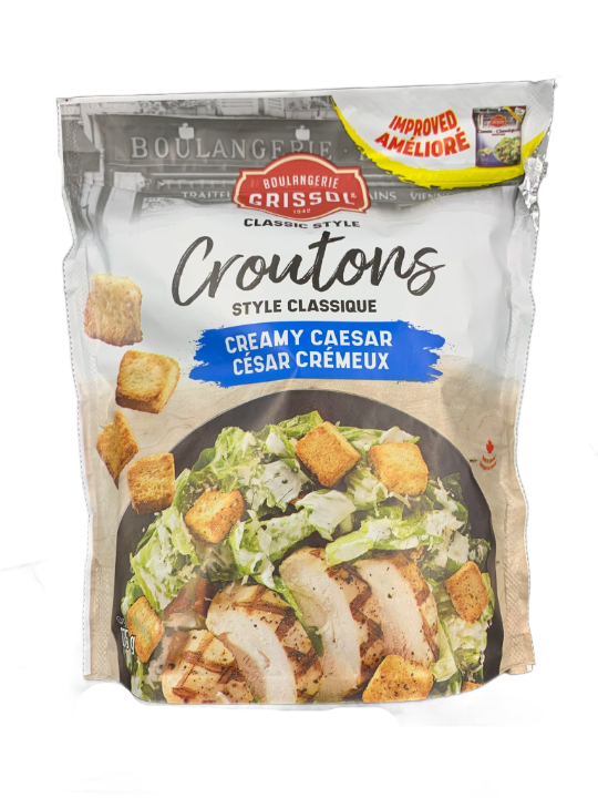 Grissol Classic Style Croutons Creamy Caesar, 135 g