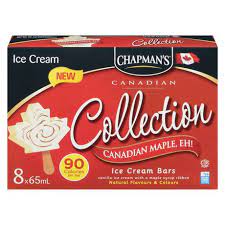 Chapman's Canadian Collection Canadian Maple Eh Bars, 8 x 65 mL