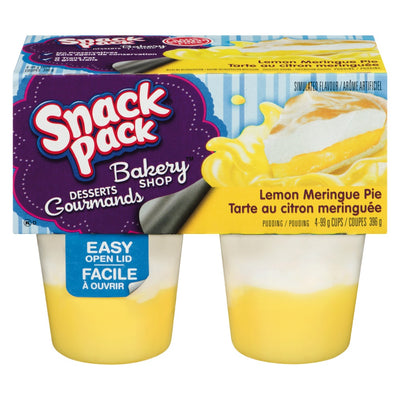 Snack Pack Bakery Shop Lemon Meringue Pie Pudding, 396 g   (4 x 99 g)