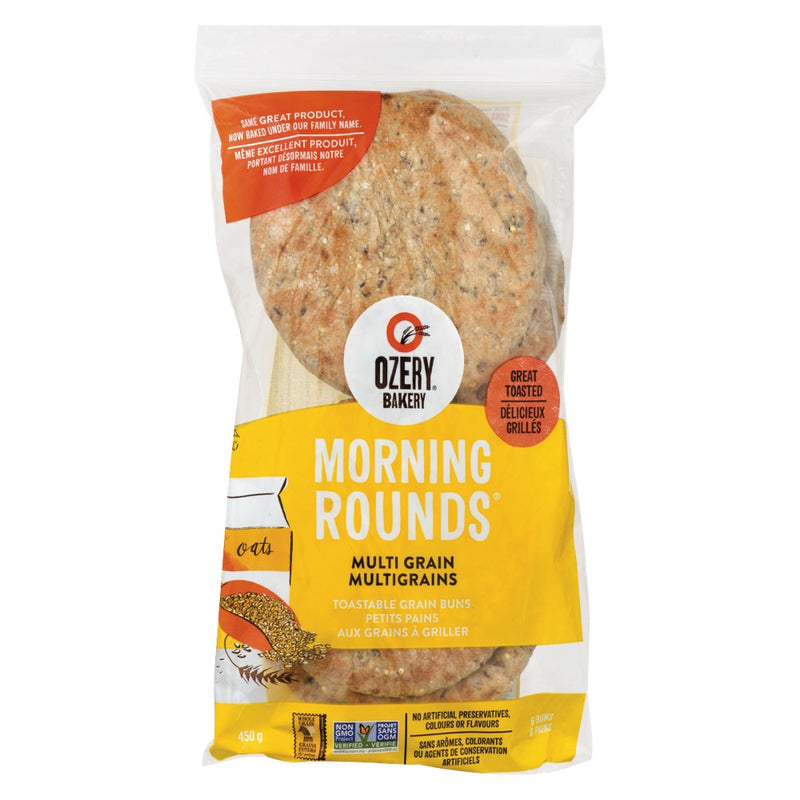 Ozery Bakery Morning Rounds Toastable grain buns, 450 g