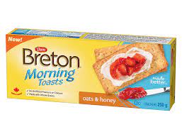 Breton Morning Toast Oats & Honey, 250 g
