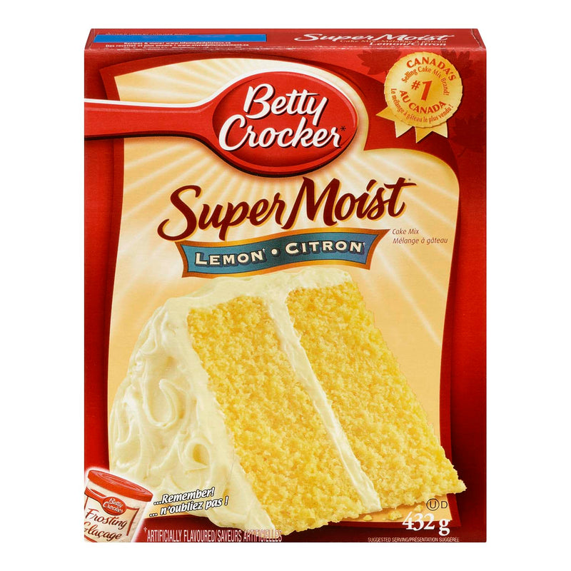 Betty Crocker Super Moist Lemon Cake Mix, 432 g