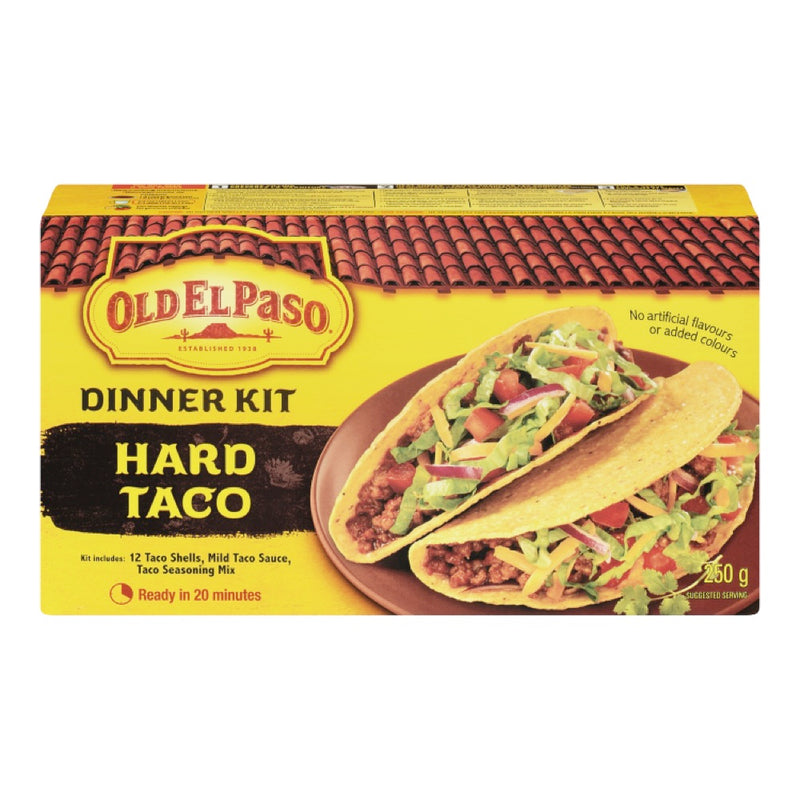 Old El Paso Hard Taco Dinner Kit, 250 g
