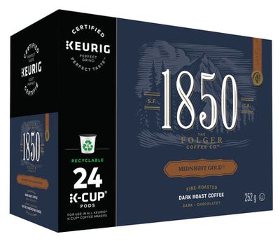1850 Midnight Gold Dark Roast Coffee, 252 g