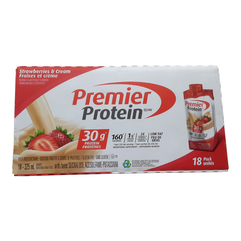 Premier Protein Shakes Strawberries and Cream