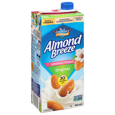 Almond Breeze Original Non-Dairy Beverage Unsweetened, 946 mL