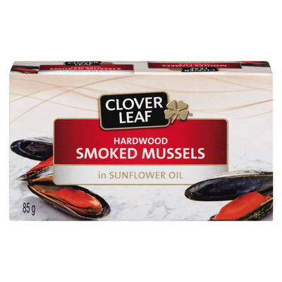 Clover Leaf Hardwood Smoked Mussels in Sunflower Oil, 104 g