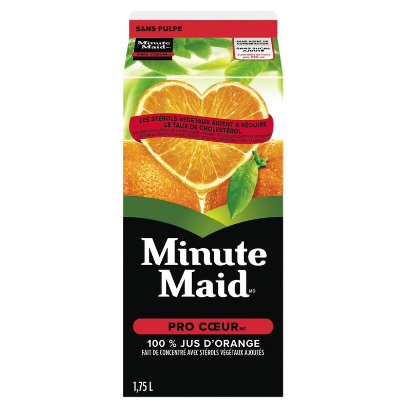 Minute Maid Heart-Wise With Pulp Orange Juice, 1.75 l