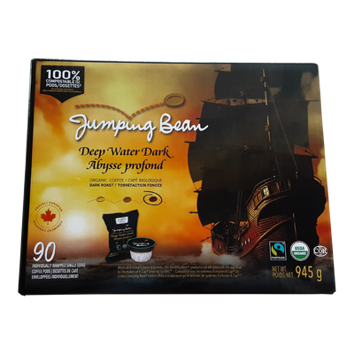 Jumping Bean Deep Water Dark Coffee Pods, 90 ct