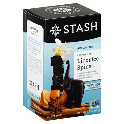 Stash Herbal Tea Caffeine Free Licorice Spice, 20 count, 36 g