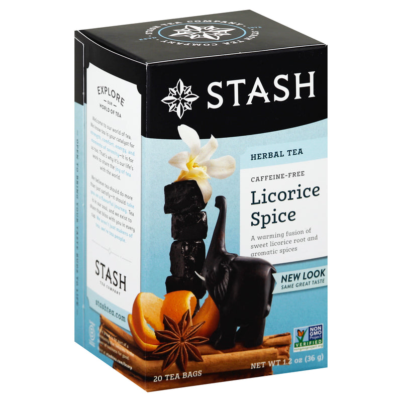 Stash Herbal Tea Caffeine Free Licorice Spice, 20 count, 36 g