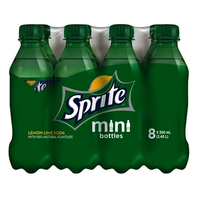 Sprite Mini Bottles, 8 x 300mL