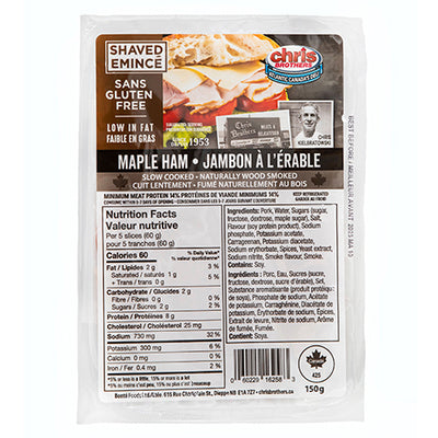CHRIS BROS SHAVED MAPLE HAM