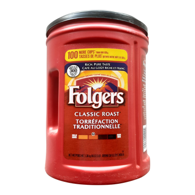 Folgers Classic Roast Coffee, 1.36 kg