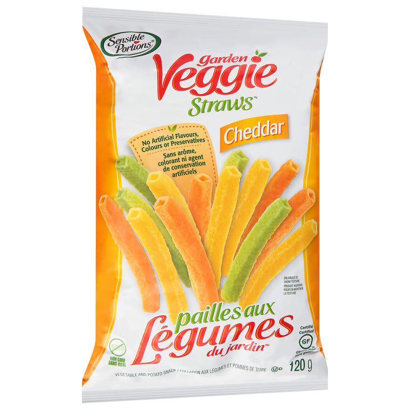 Sensible Portions Cheddar Vegetable and Potato Veggir Straws, 120 g