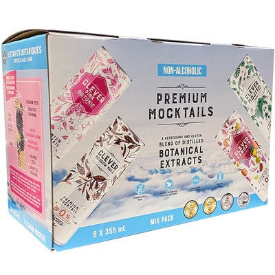 CLEVER MOCKTAILS MIXED 355ML