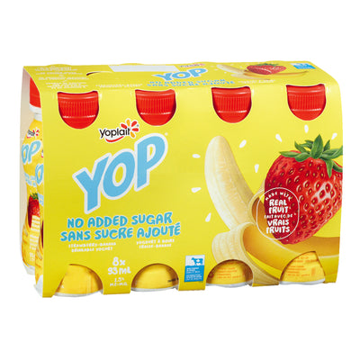 Yoplait Yop Mini Stawberry Banana, 93 mL, 8 ct