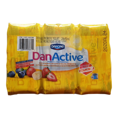DanActive Probiotic Yogurt, 24 ct