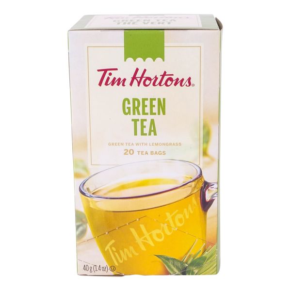 Tim Hortons Green Tea With Lemongrass, 40g  (20ct)