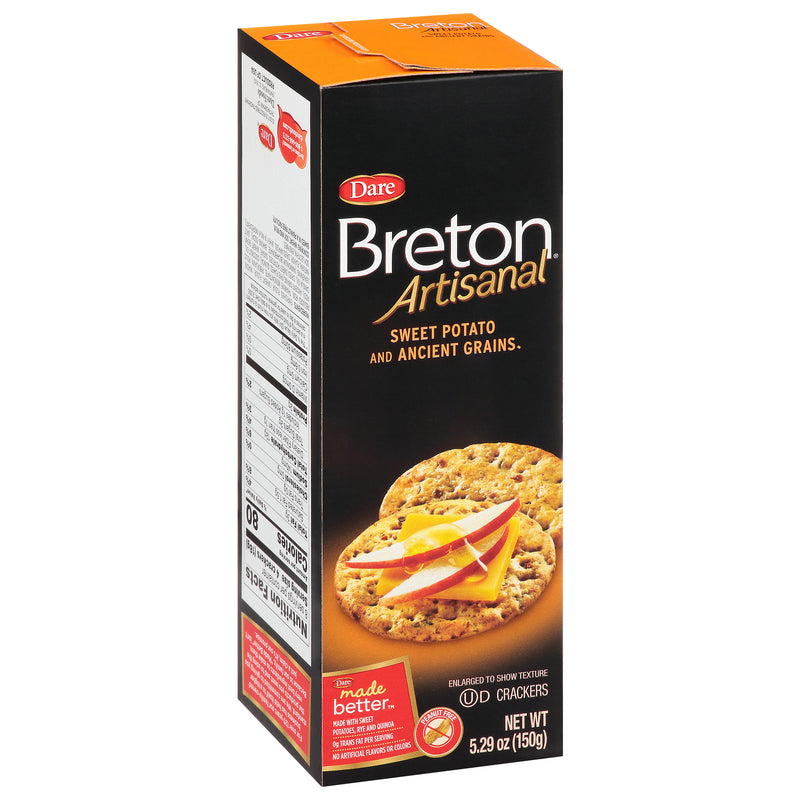 Breton Artisanal Sweet Potato and Ancient Grains Crackers, 150 g