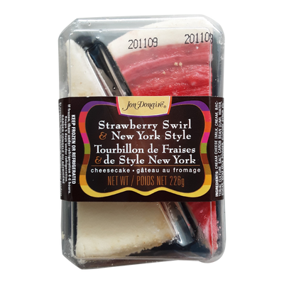 TWIN PK STRAWBERRY SWIRL & NEW YORK STYLE CHEESECAKE