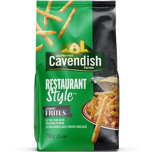 Cavendish Restaurant Style Extra Thin Gourmet Fries, 750 g