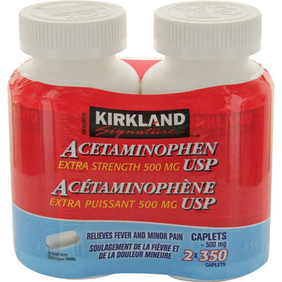 Kirkland Acetaminophen Extra Strength, 350 ct