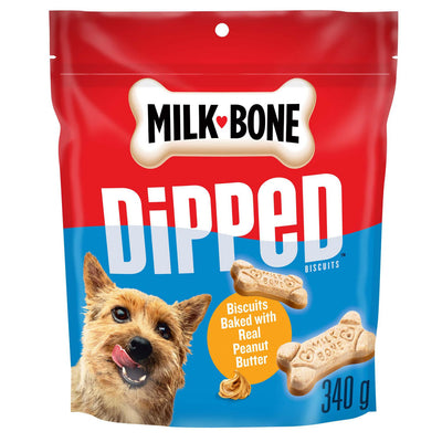 Milk Bone Peanut Butter Dipped Dog Treats, 340 g