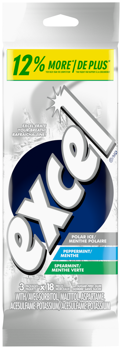 Excel Variety Pack, 18 ct, 3 pk