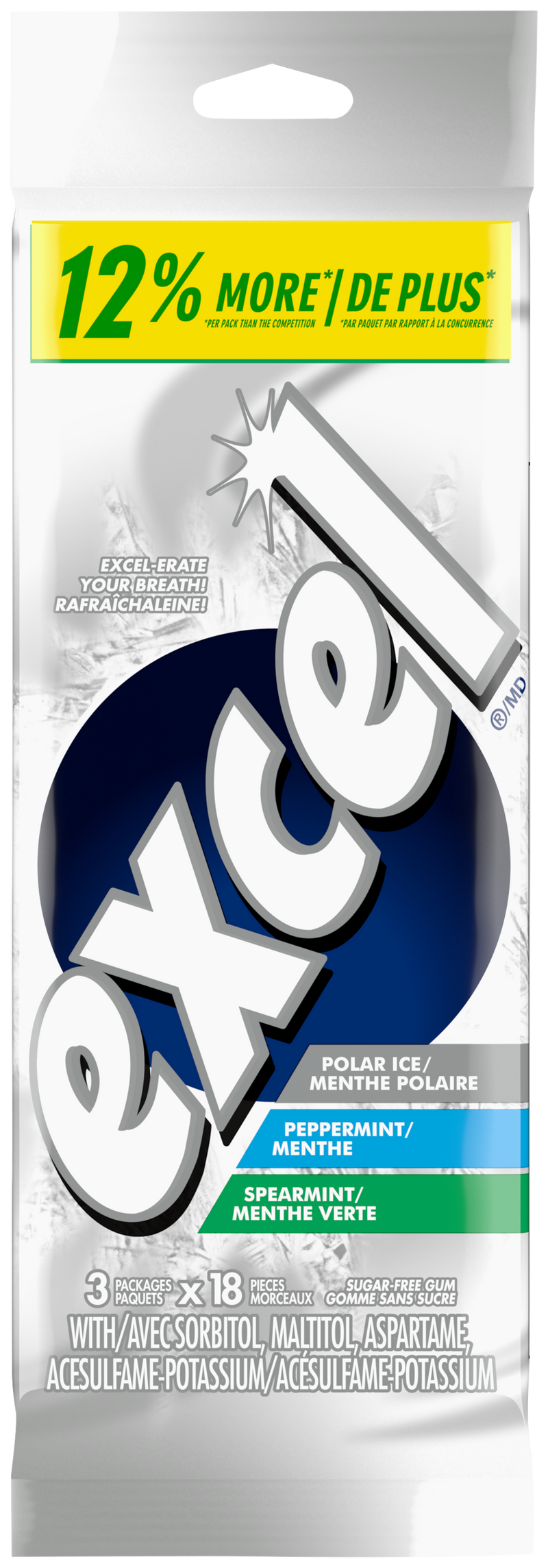 Excel Variety Pack, 18 ct, 3 pk