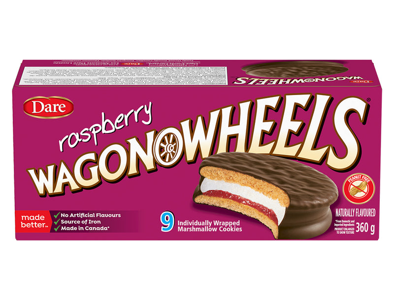 Wagon Wheel Raspberry, 360 g