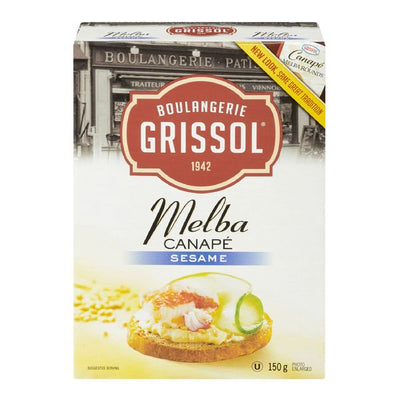 Grissol Melba Sesame Rounds, 150 g