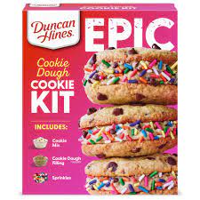 Duncan Hines Epic Cookie Dough Cookie Kit, 629 g