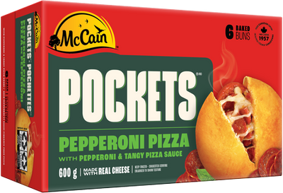 McCain Classic Pepperoni Pizza Pockets, 600 g