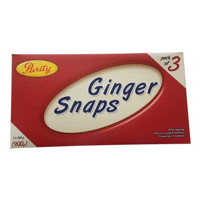 Purity Ginger Snaps, 3 x 300 g