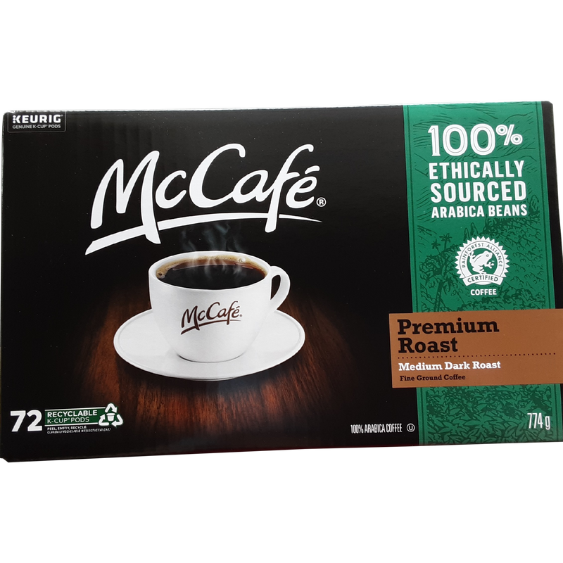 McCafe Coffee Pods Premium Medium Dark Roast, 72 ct