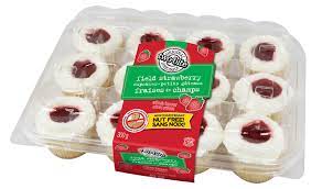 Two Bite Field Strawberry Mini Cupcakes, 300 g