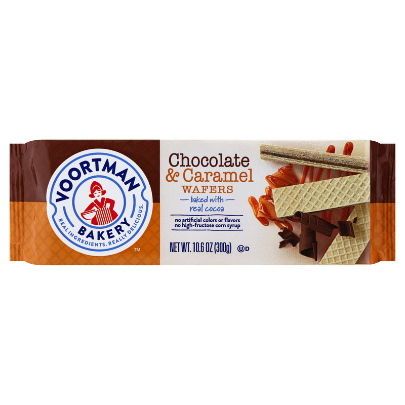 Voortman Bakery Chocolate & Caramel Waffers, 300 g