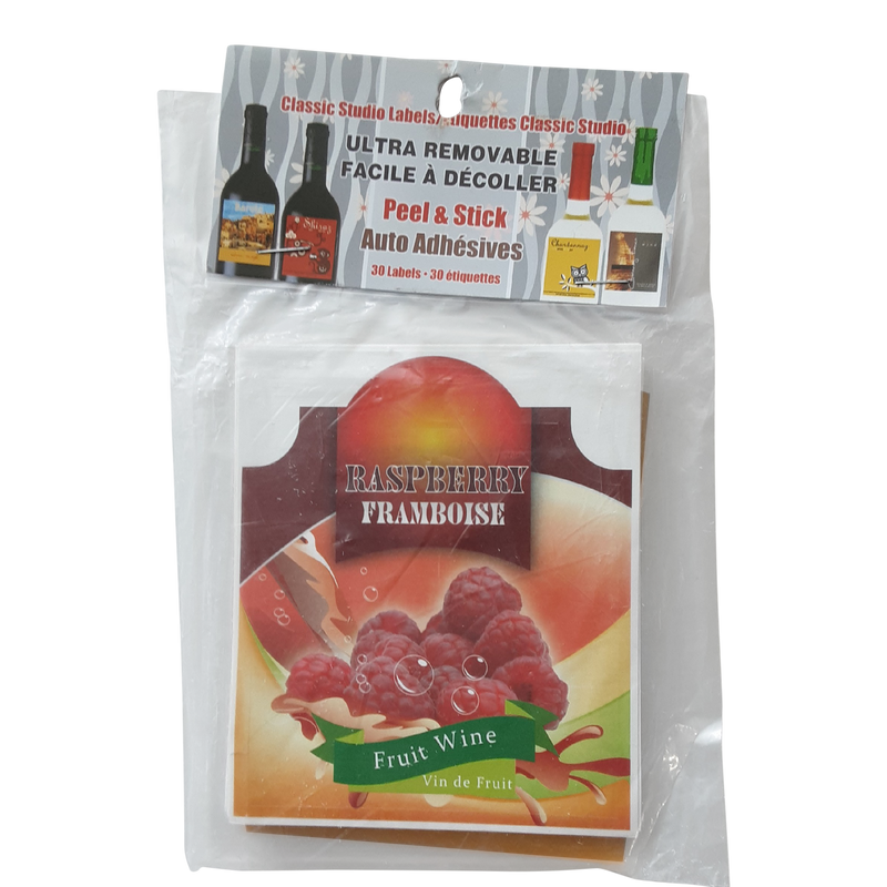 Raspberry Framboise Fruit Wine Studio Labels, 30 ct