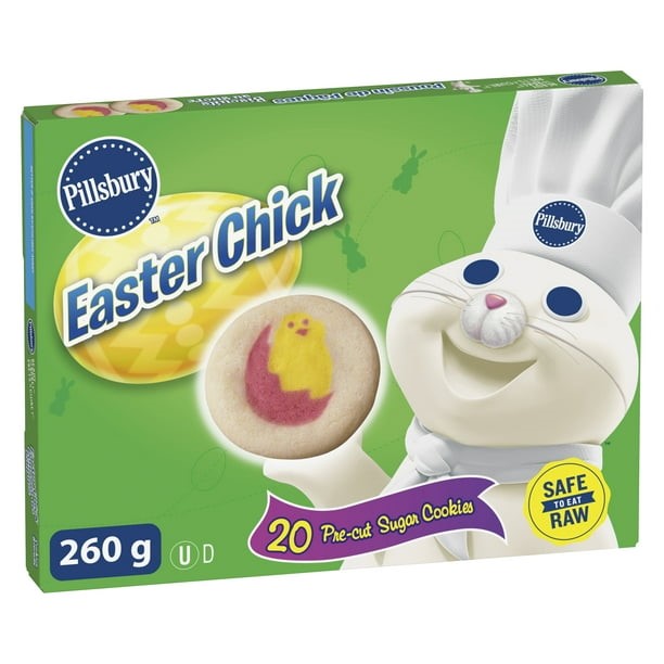 Pillsbury Easter Chick Precut Sugar Cookies, 260 g, 20 ct