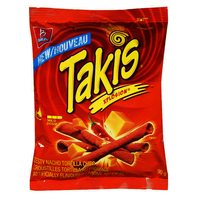 Takis Zesty Nacho Tortilla Chips, 90 g