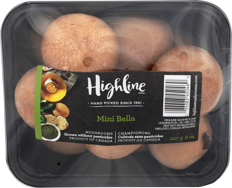 Highline Whole Cremini Mushrooms, 227 g