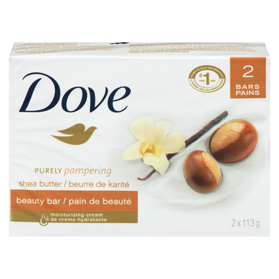 Dove Shea Butter Beauty Bar, 2 ct